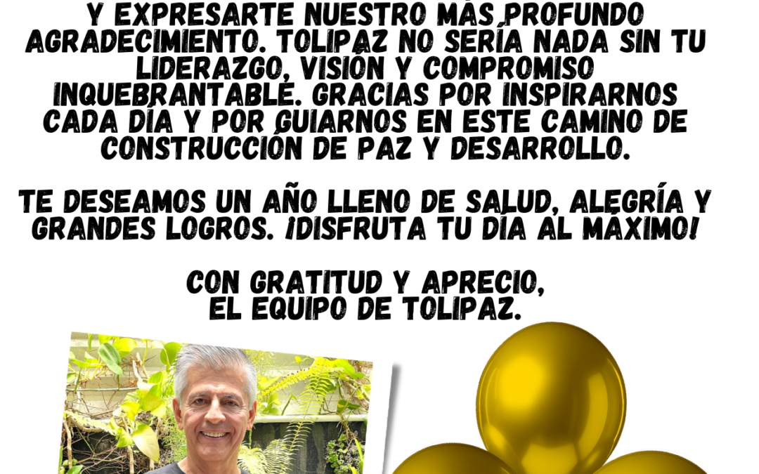 ¡Feliz cumpleaños a nuestro director!